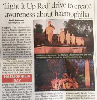 Light It Up Red Campaign At Nagpur