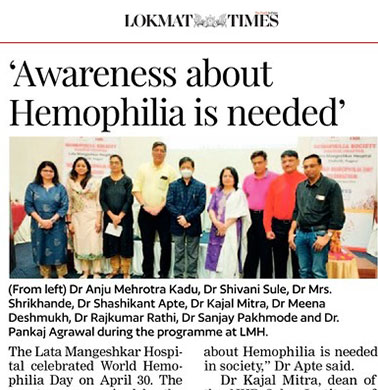 World Hemophilia Day celebrated by LMH